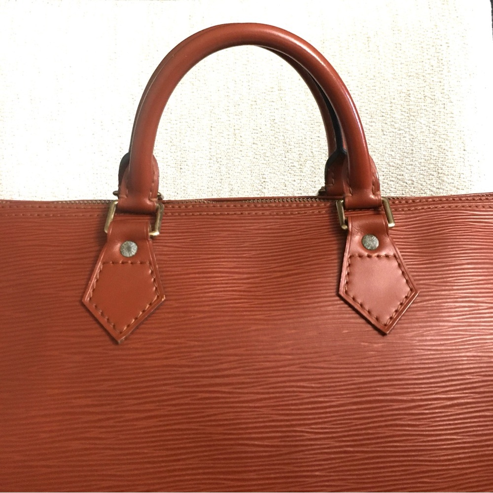 Louis Vuitton Burnt Orange Epi Leather Satchel-read listing - Picture 4 of 16